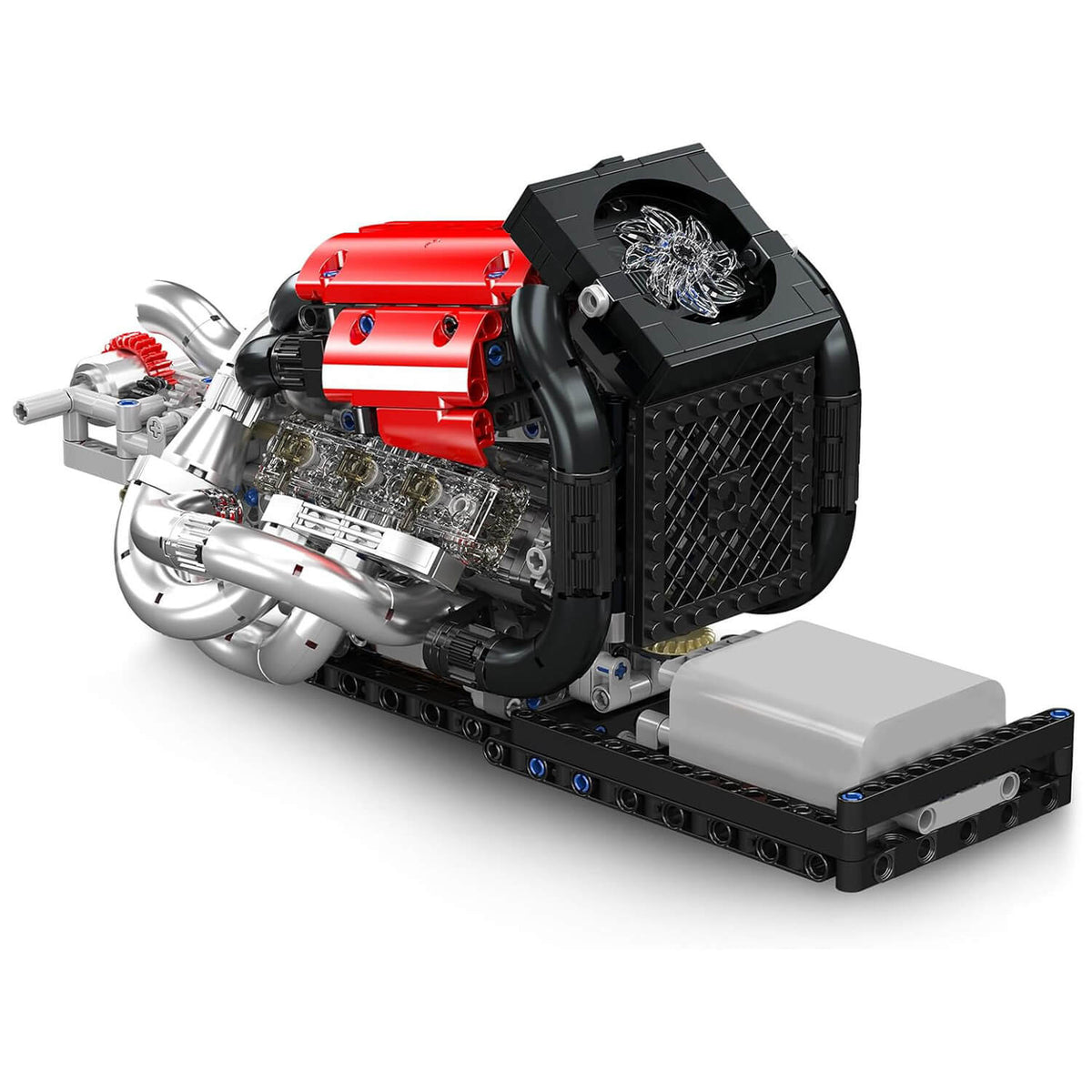 Mould King 10188 - V8 Formula 1 Engine - vue 2 | Power Blockz