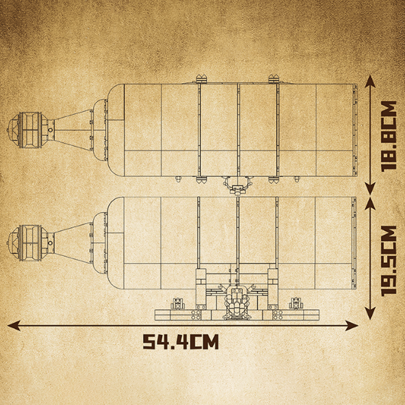 Mould King 10066 - The Ultimate Ship In A Bottle - vue 7 | Power Blockz