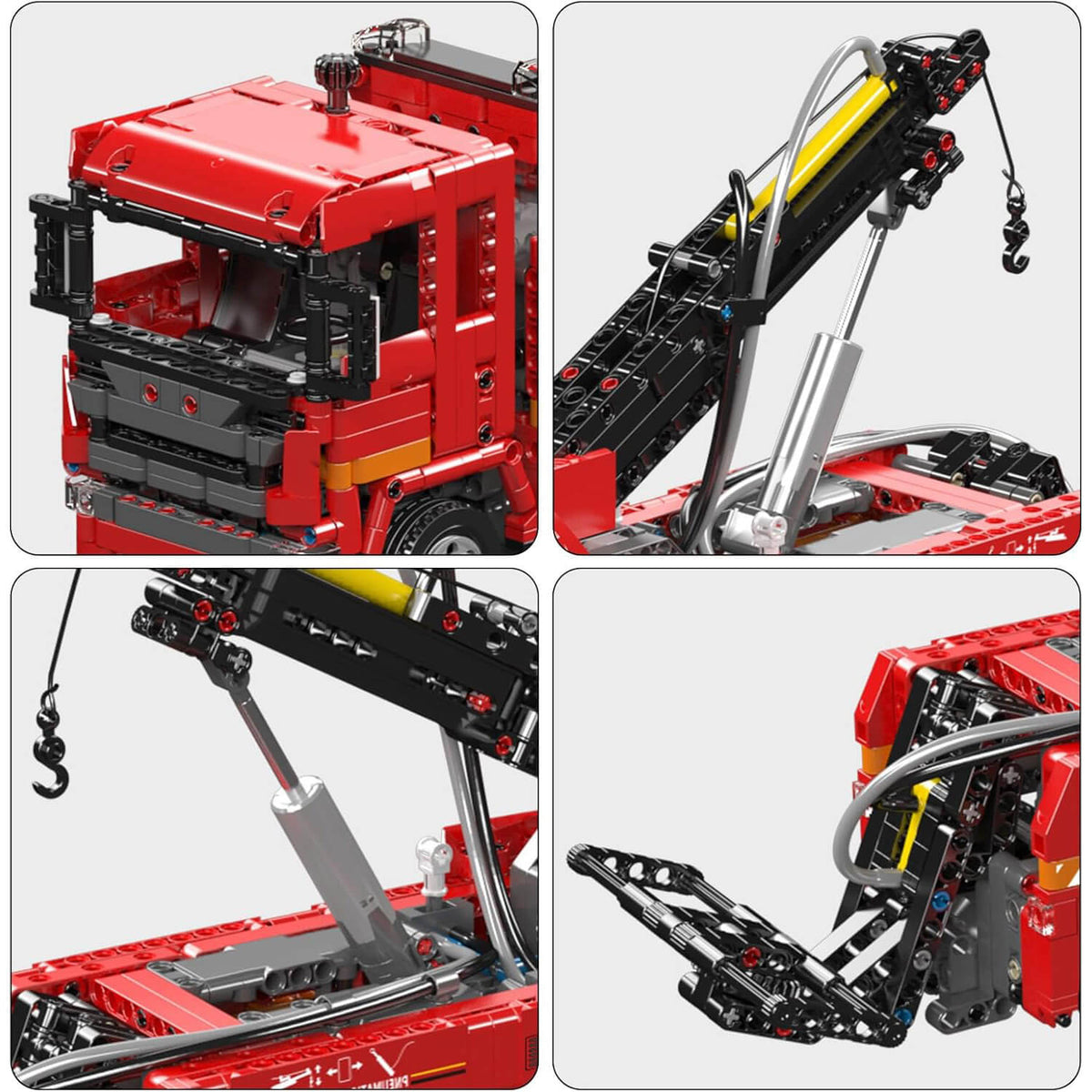 Mould King 19017 - European Pneumatic Tow Truck - vue 4 | Power Blockz