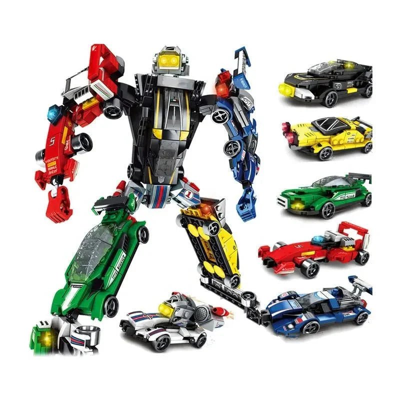 Mechanical Transformation Robot Racing Car Bricks Toy | 657pcs - Mechanical Transformation Robot Racing Car Bricks Toy | Power Blockz