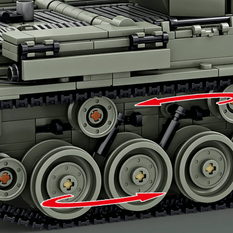 KAZI 82059 - M47 Patton Tank - vue 2 | Power Blockz