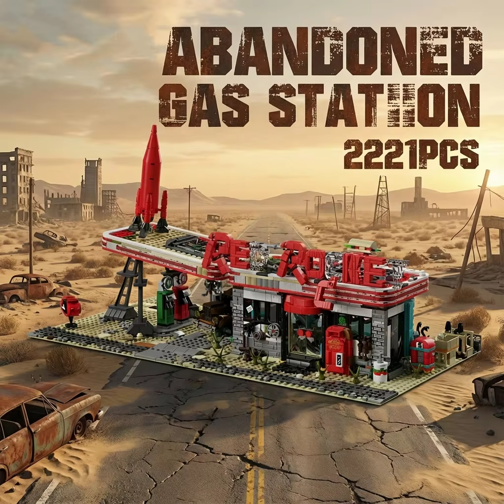 YM001 - Red Rocket Abandoned Gas Station Fallout - vue 10 | Power Blockz