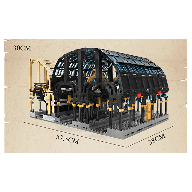 Mould King 12011 - Dual Train Station - vue 7 | Power Blockz