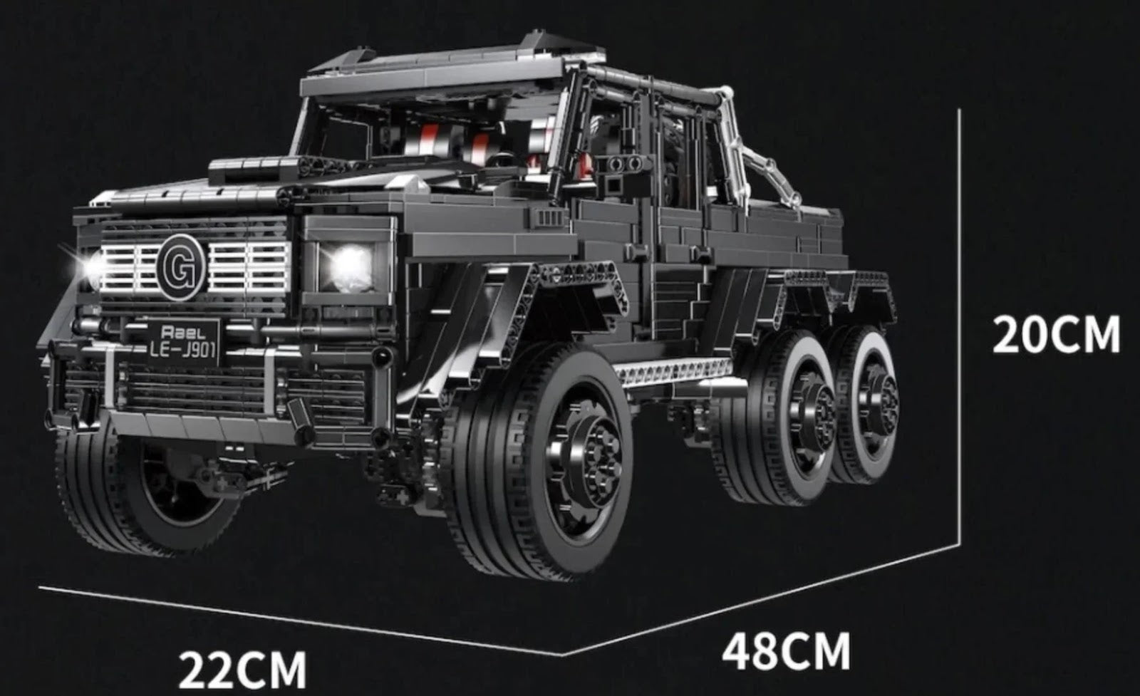TGL T5020 - Without Box - 6x6 G63 Desert Luxury Truck - vue 8 | Power Blockz