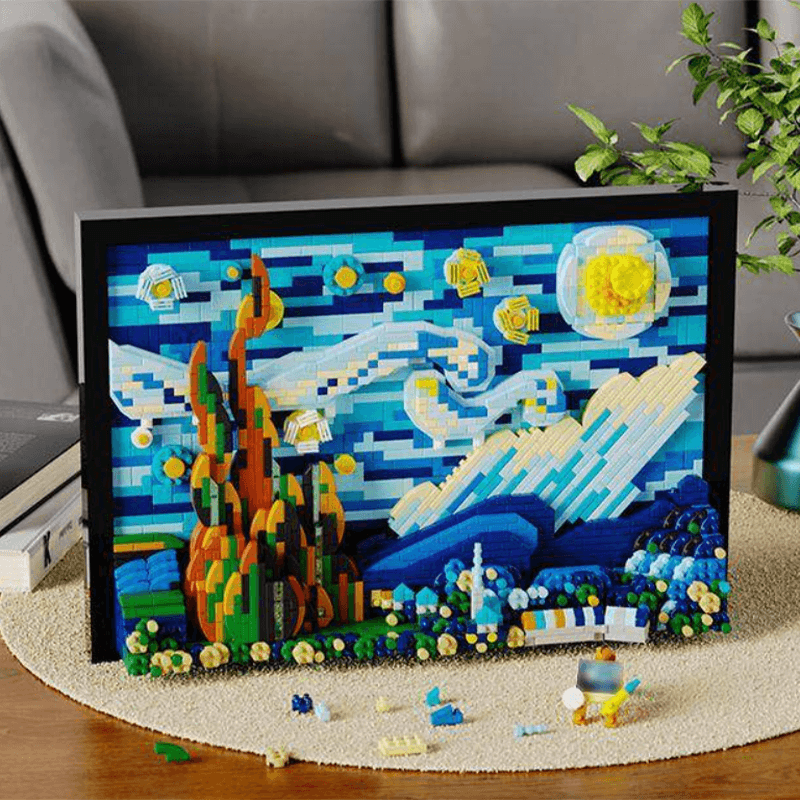 J-AREA DME001 - Van Gogh's Starry Night - vue 2 | Power Blockz