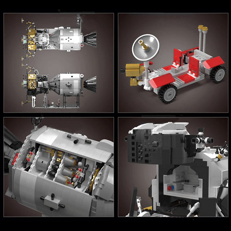 Mould King 21006 - Apollo Spacecraft - vue 4 | Power Blockz