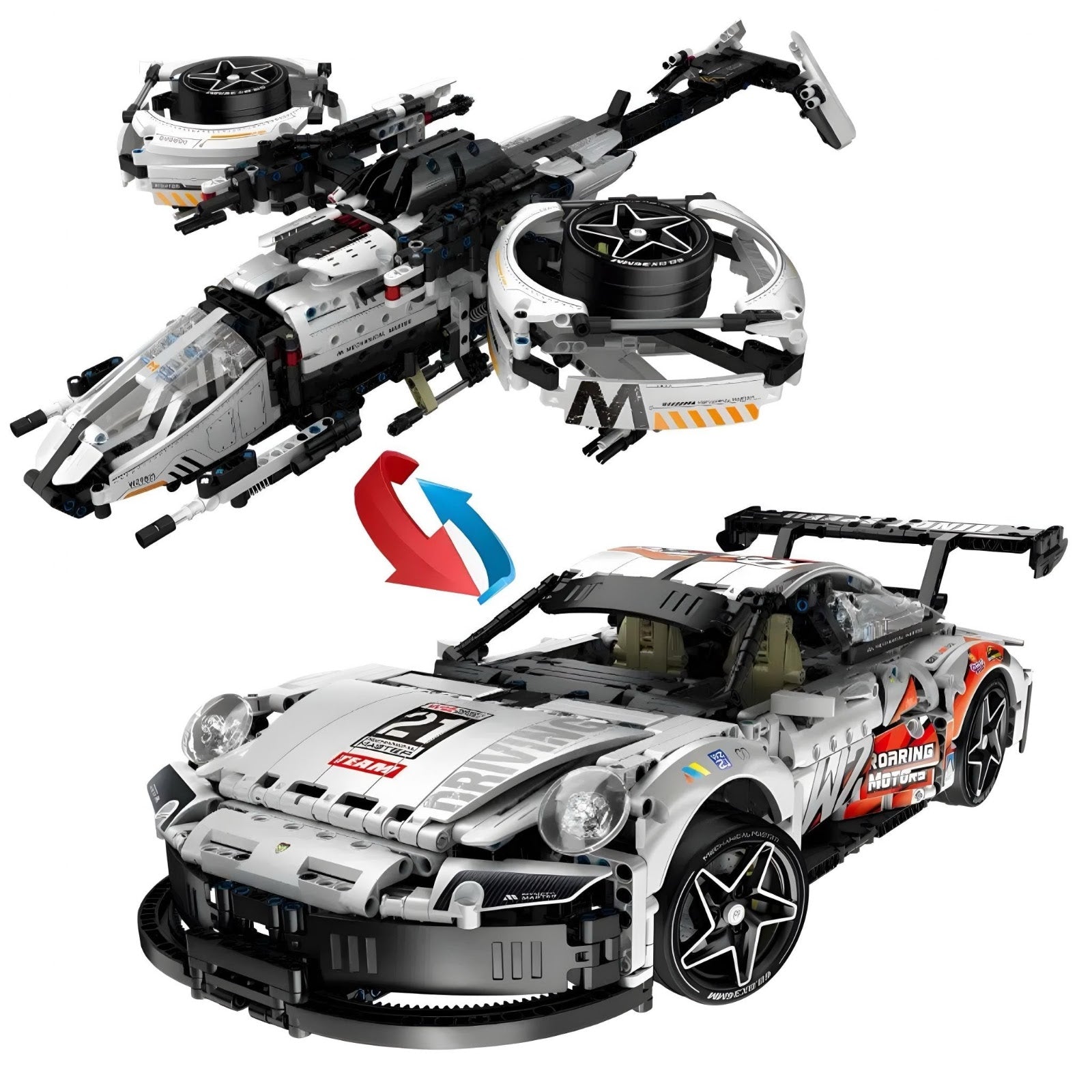 Wangzhi WZ9821 - 2-in-1 Transforming Sports Coupe | Power Blockz