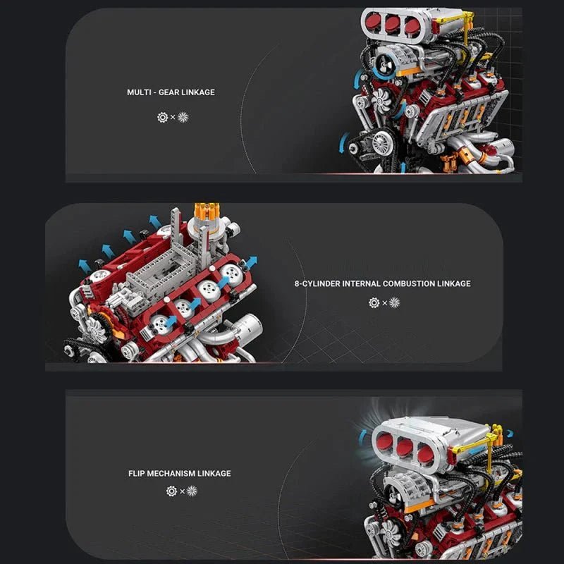 Eikee Y15001 - Motorised Muscle V8 - vue 8 | Power Blockz