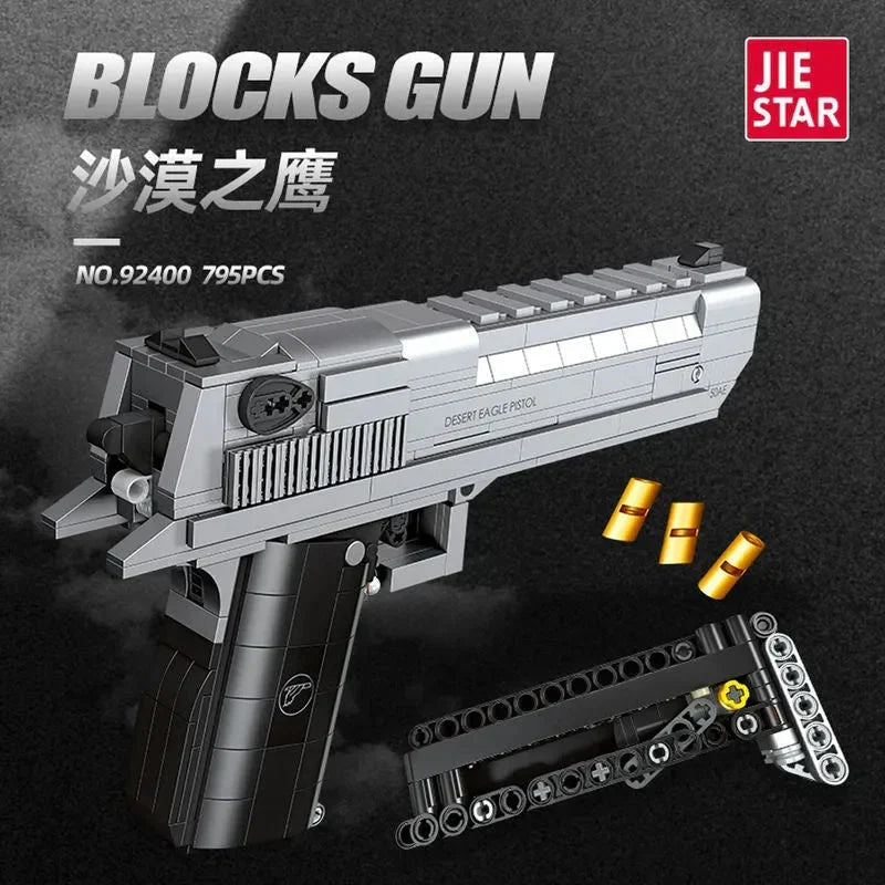 Reobrix 77001 - Military Desert Eagle - vue 3 | Power Blockz