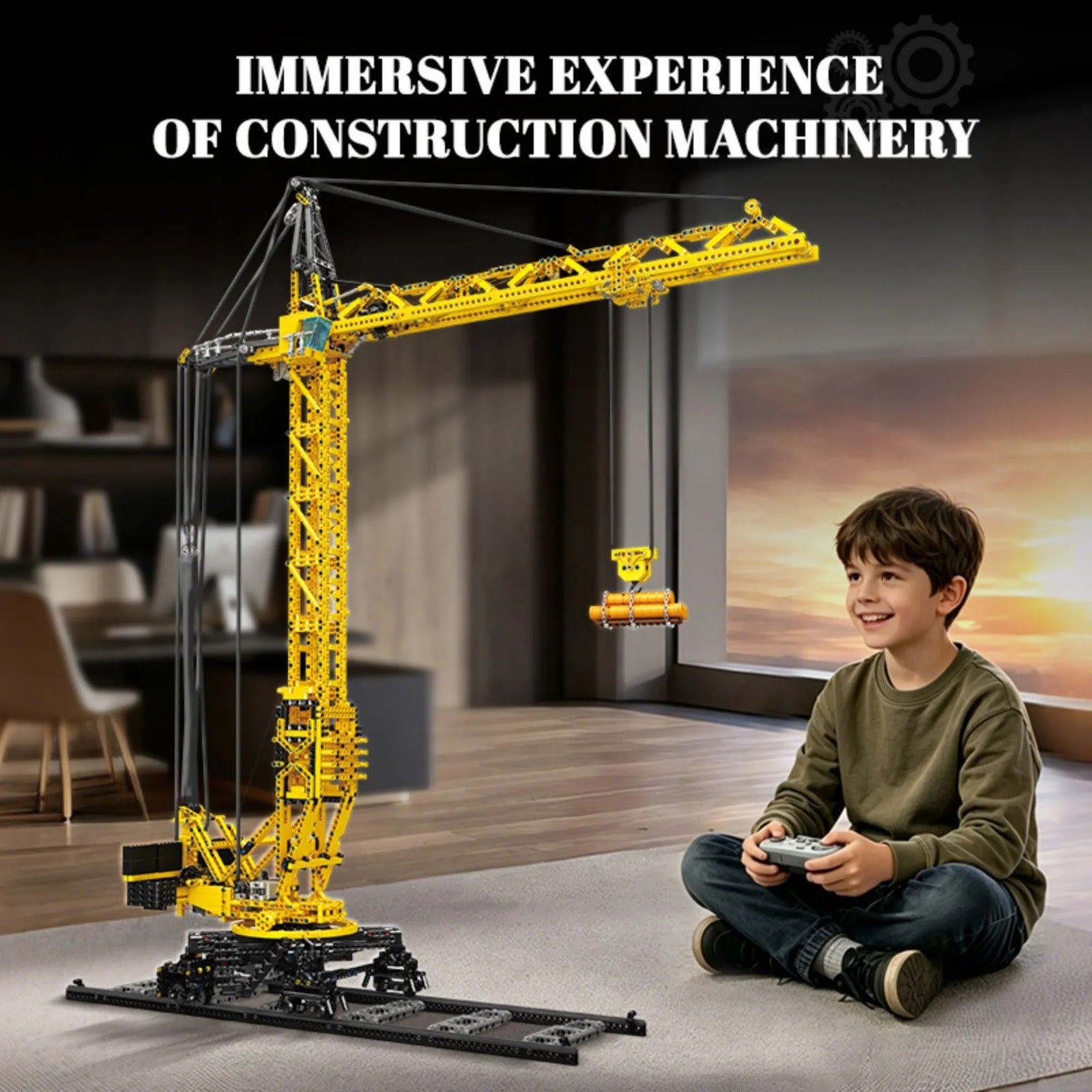 JIAODU JD149 - Construction Tower Crane - vue 2 | Power Blockz