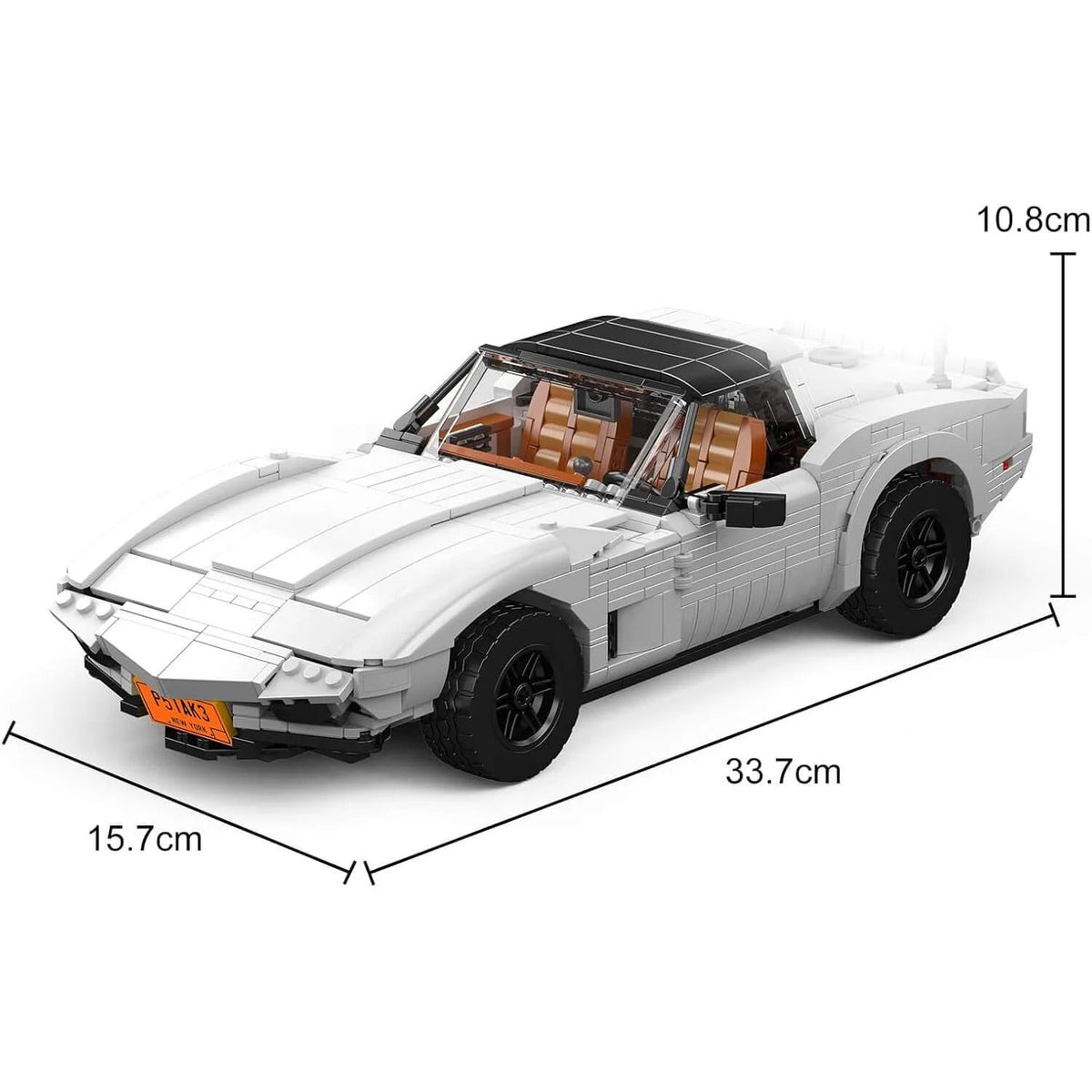 Mould King 10198 - ’70s American Sports Coupe - vue 7 | Power Blockz
