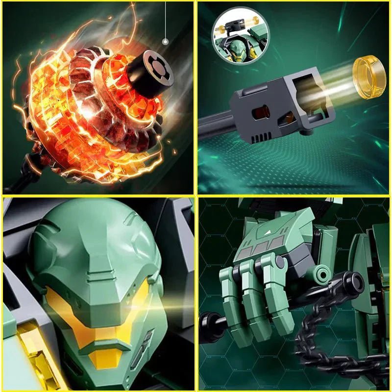 Transforming Mecha Robot Warrior Leader Bricks Toy - vue 6