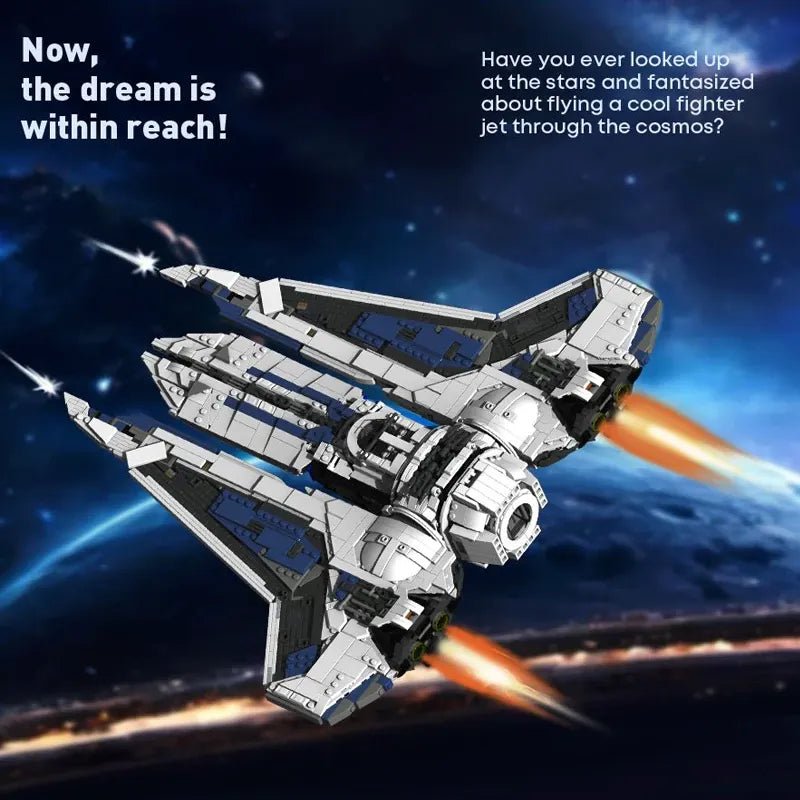 BaKa 33918 - Interstellar Starfighter - vue 2 | Power Blockz