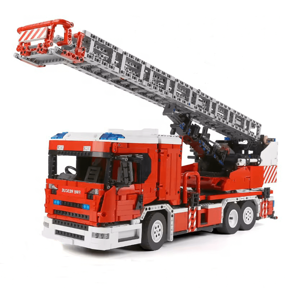 Mould King 17022 - Fire Rescue Ladder Truck | Power Blockz