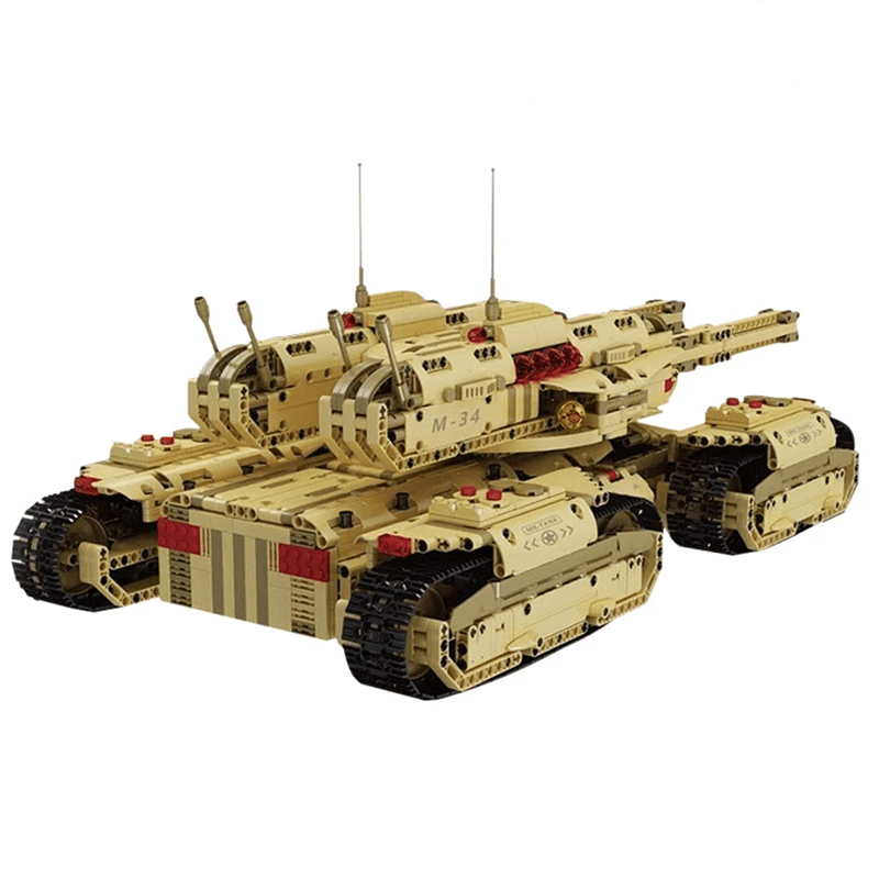 Mould King 20011 - Remote Controlled Army 4 Track Tank | Power Blockz