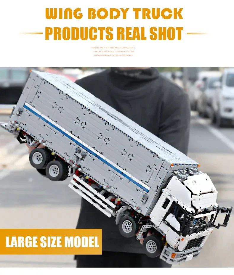 Mould King 13139 - RC Wing-Body Cargo Truck - vue 10 | Power Blockz