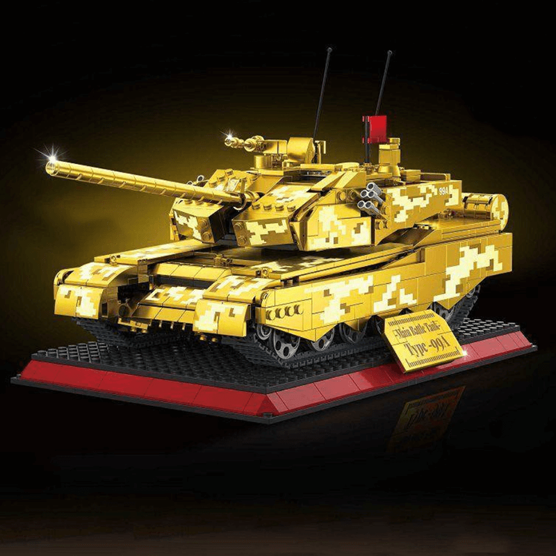 Zhegao GZ2008 - Chrome Gold Edition MA1 Tank - vue 9 | Power Blockz