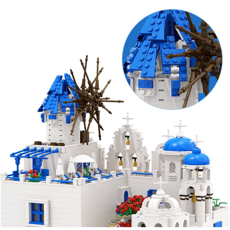 Gobricks MOC-89609 - Santorini Levels - vue 2 | Power Blockz