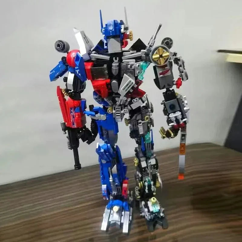 LW 7038 - Optimus Prime Mecha Justice Robot Bricks Toy - vue 4 | Power Blockz