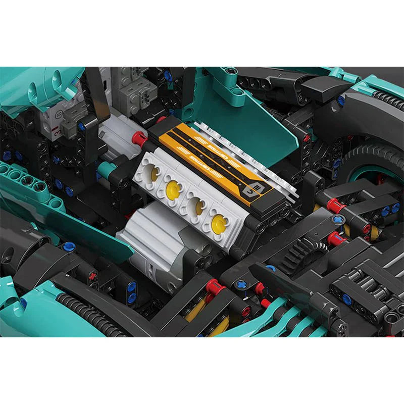 Moyu MY88001B - Static Version - V12 Future Vision Hypercar - vue 8 | Power Blockz