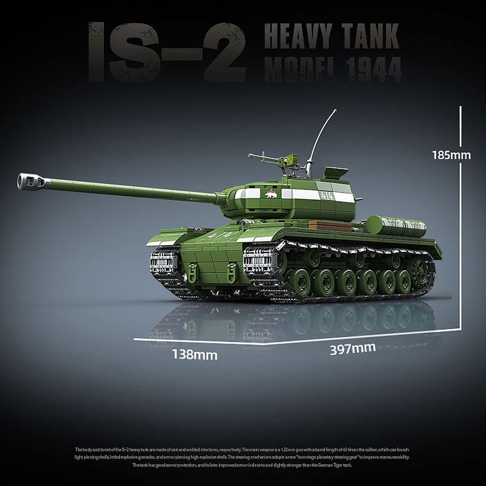 Quanguan 100249 - IS-2 heavy tank - vue 3 | Power Blockz