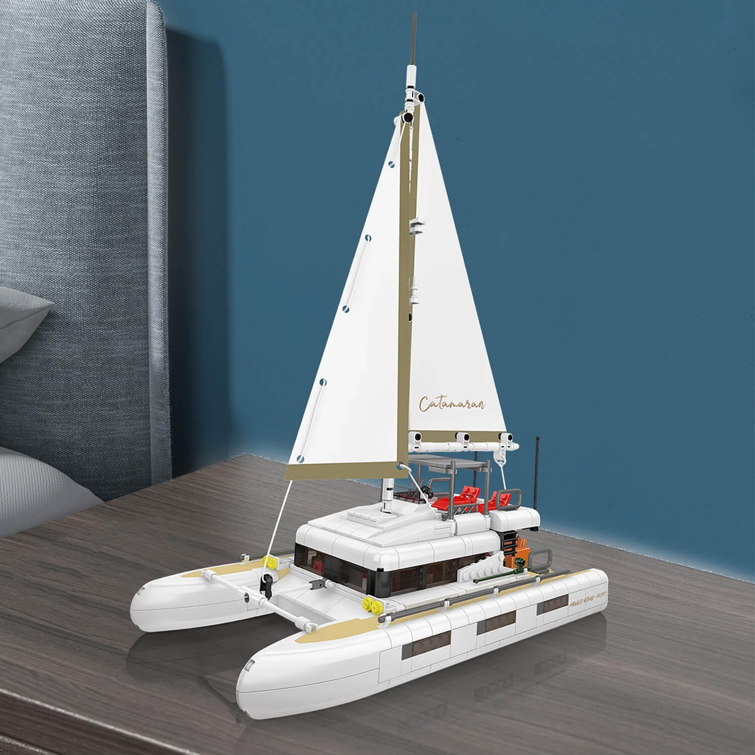 Mould King 10217 - Luxury Catamaran Yacht - vue 5 | Power Blockz