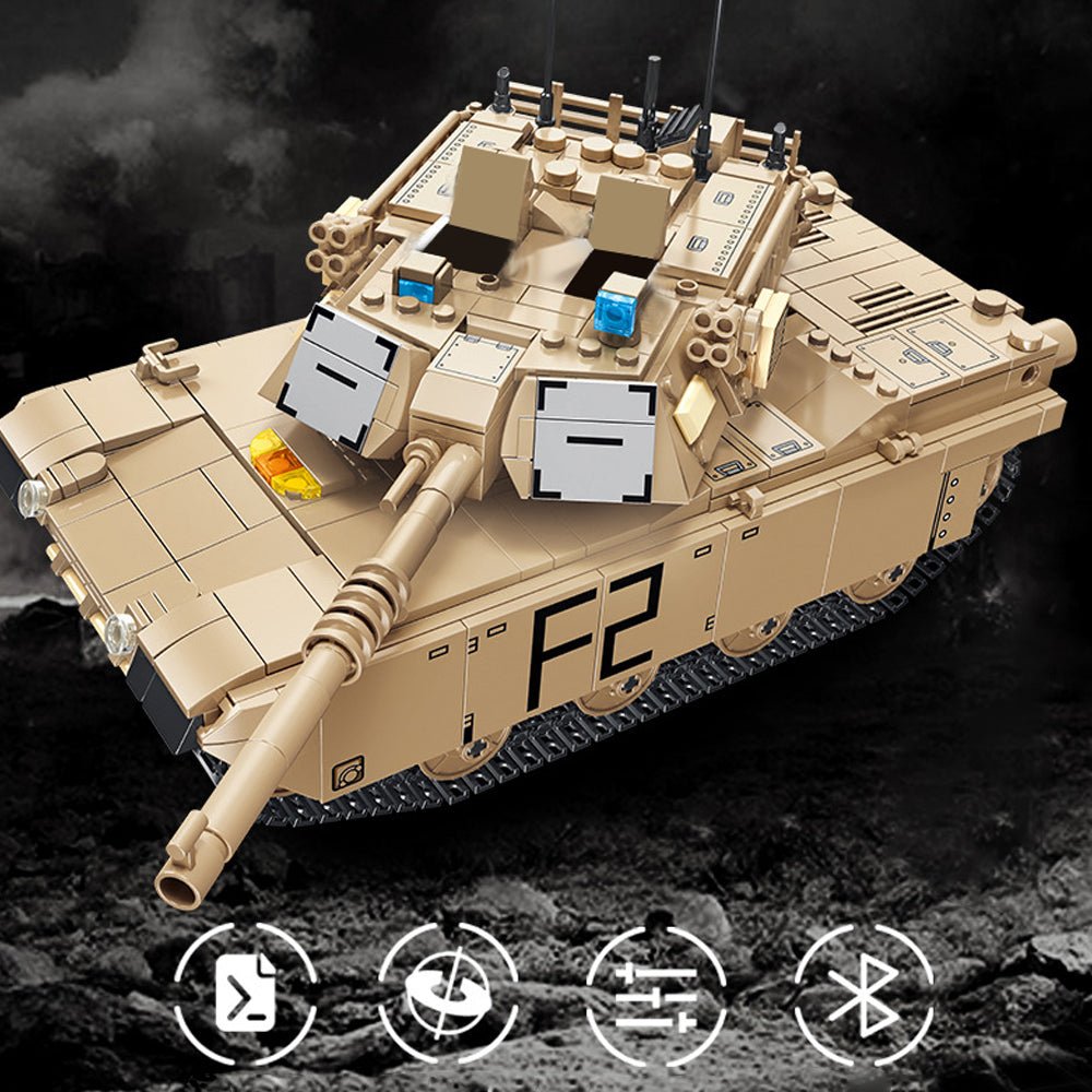 Panlos 676006 - M1A2 Abrams Main Battle Tank - vue 3 | Power Blockz