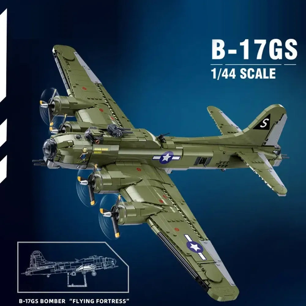 Sluban M38-B1367 - B-17GS Flying Fortress - vue 2 | Power Blockz