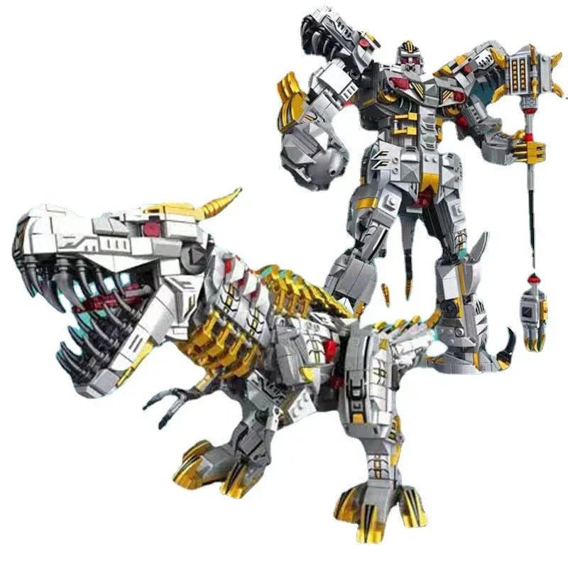 Mecha Iron Grimlock Dinosaur Transformers Bricks Toy | 1376pcs - Mecha Iron Grimlock Dinosaur Transformers Bricks Toy | Power Blockz