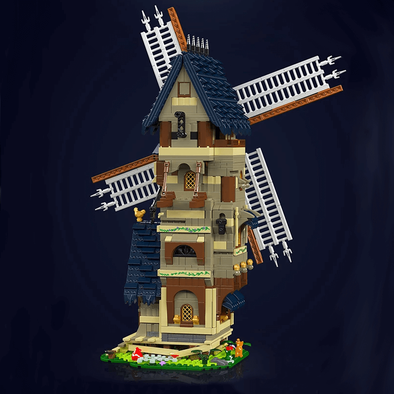 Mould King 10060 - Middle Ages Windmill - vue 4 | Power Blockz