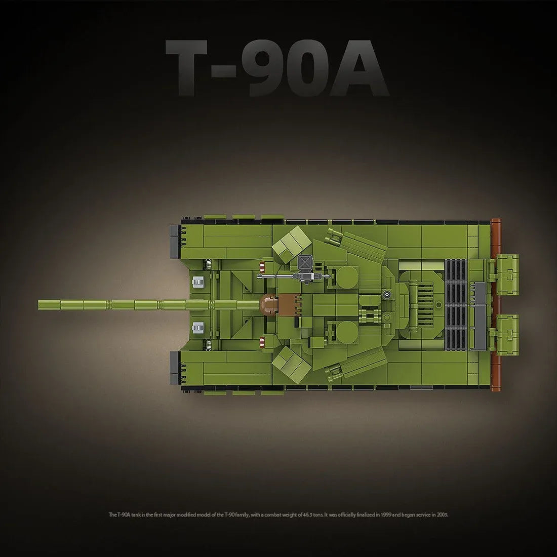 QUANGUAN 100313 - T-90A Main Battle Tank - vue 4 | Power Blockz