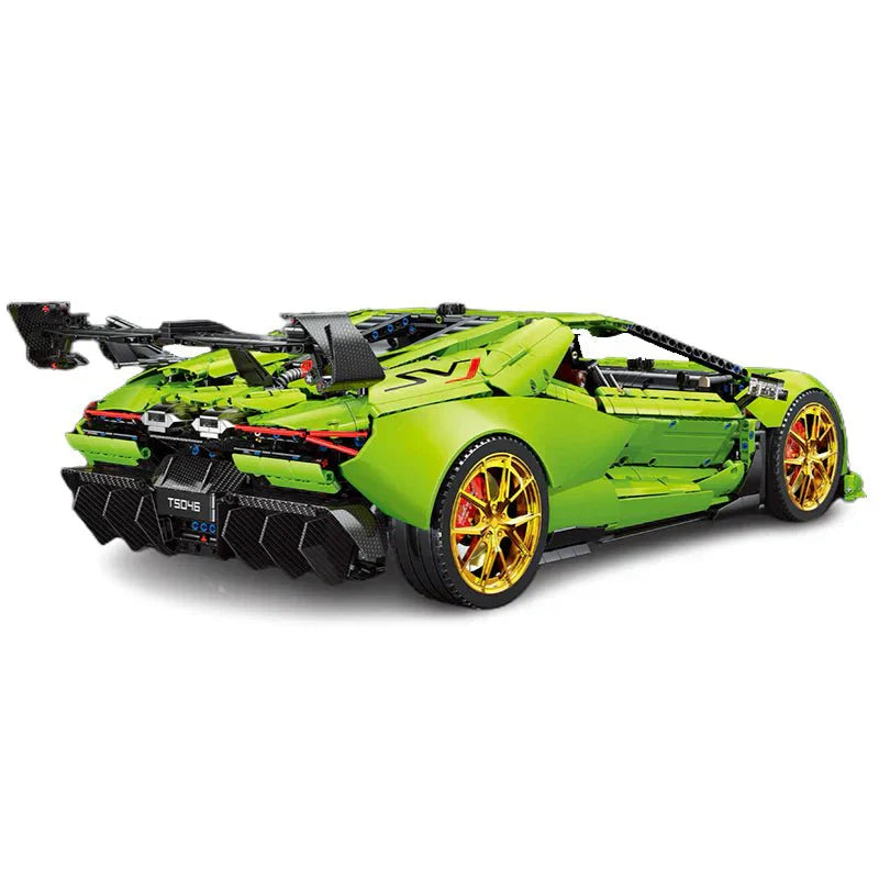 TGL T5046 - Static Version - Italian V12 SVJ Hypercar Green - vue 2 | Power Blockz