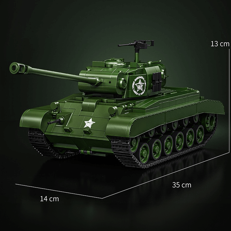 12GO 97011 - M26 Pershing Heavy Tank - vue 13 | Power Blockz