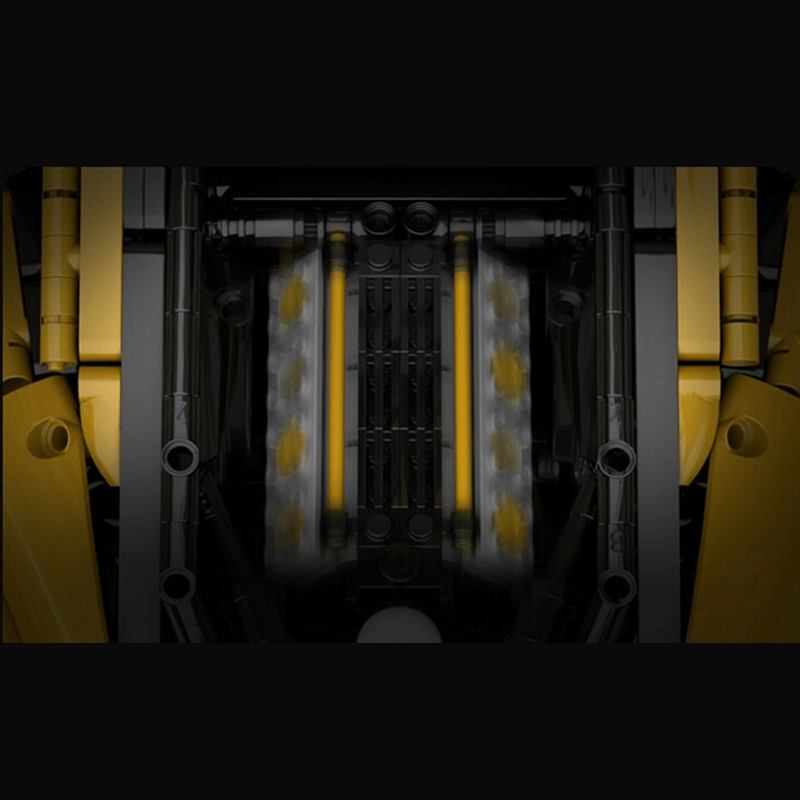 CaDa C61057W - V8 F488 Italian Track Supercar Yellow - vue 6 | Power Blockz