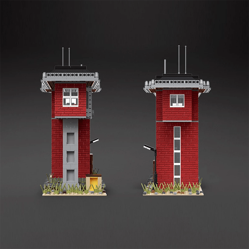 Mould King 12009 - Railway Signal Station - vue 6 | Power Blockz