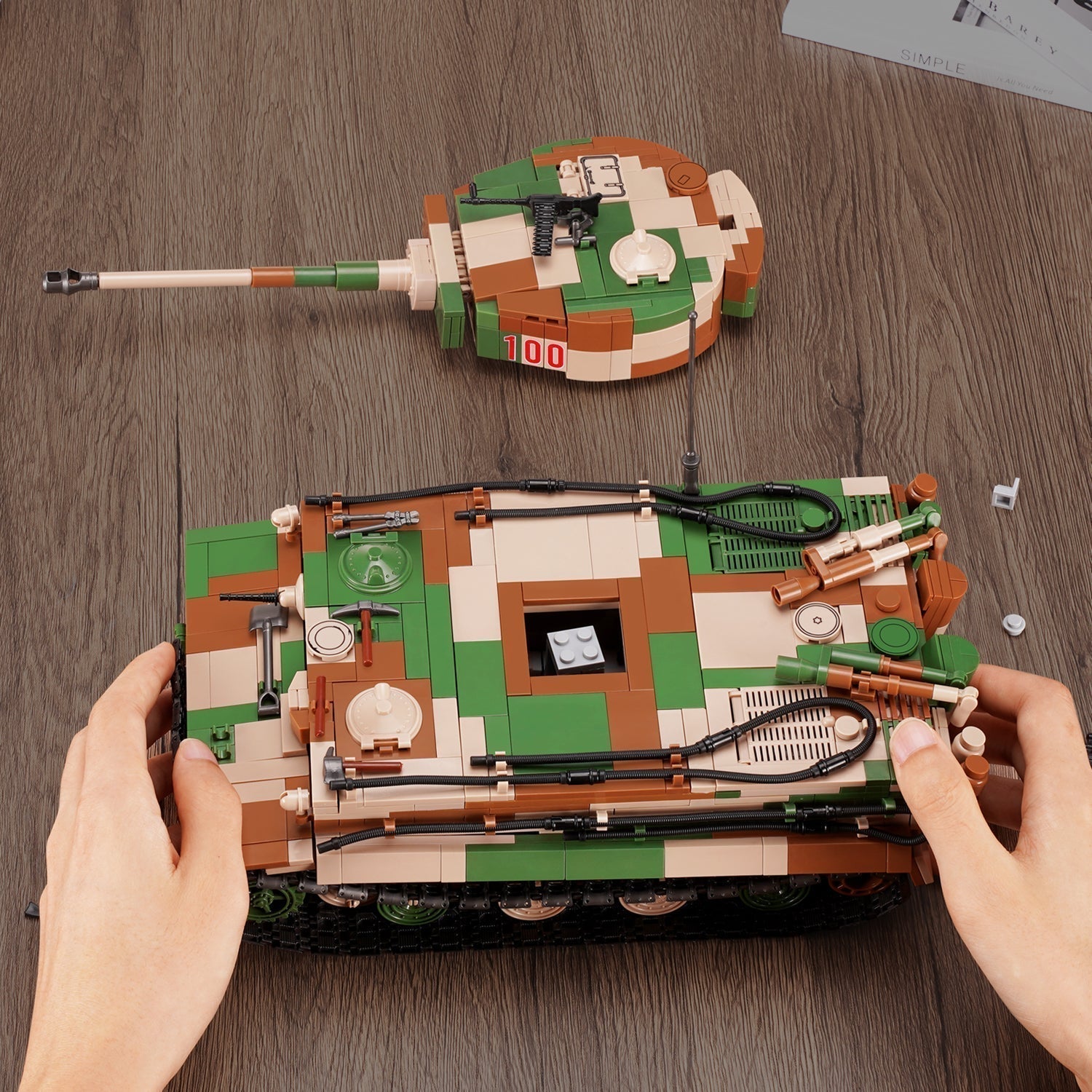 Quanguan 100244 - Tiger I Tank - vue 6 | Power Blockz