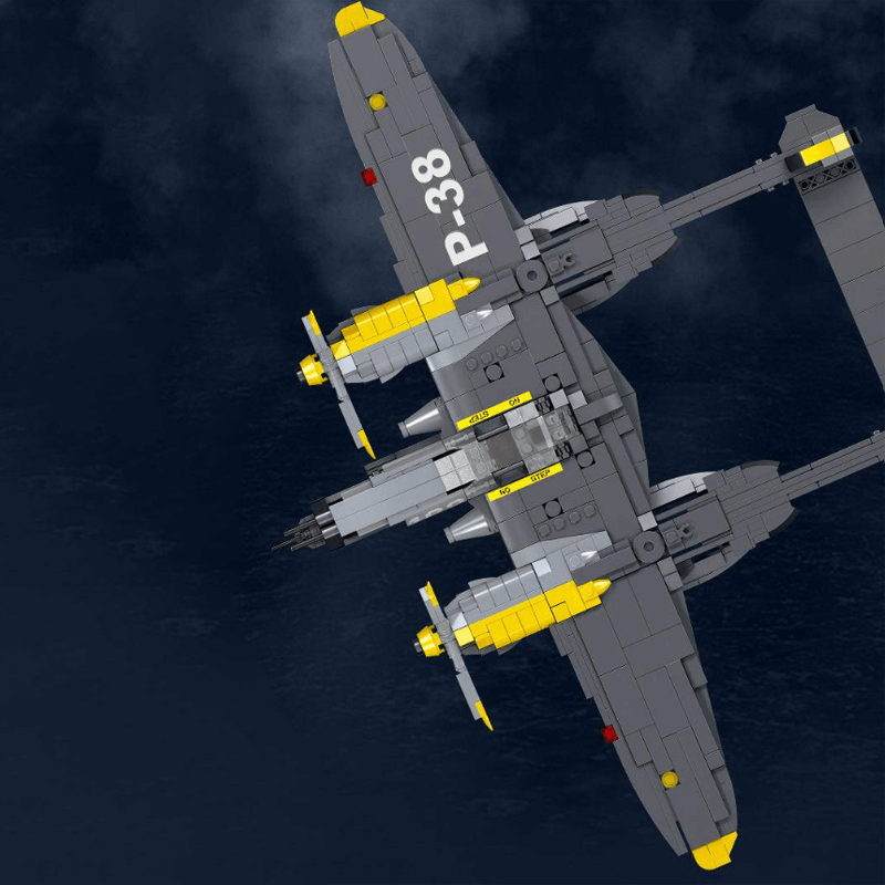 Jiestar 60146 - P-38 Lightning Fighter - vue 4 | Power Blockz