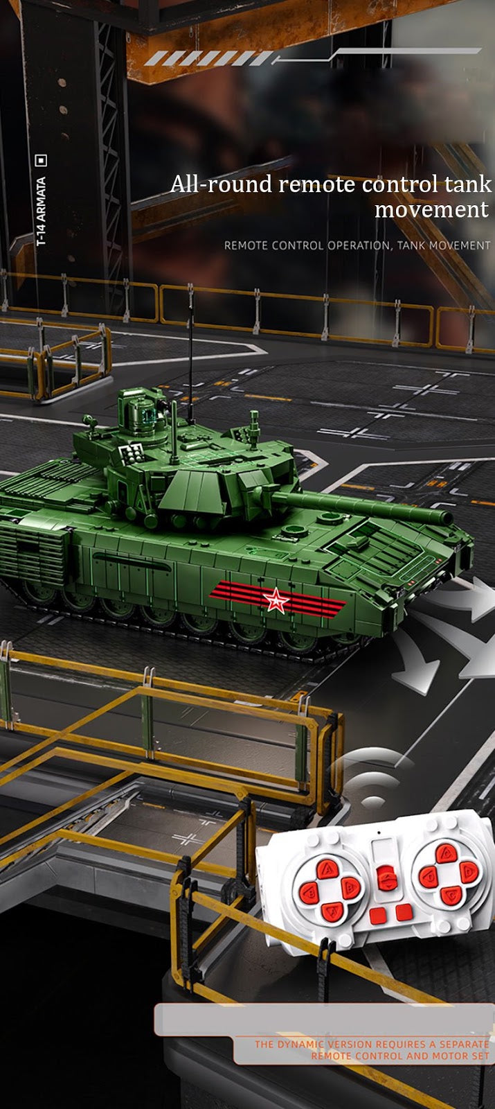 12GO 96003 - T-14 Armata Main Battle Tank - vue 9 | Power Blockz