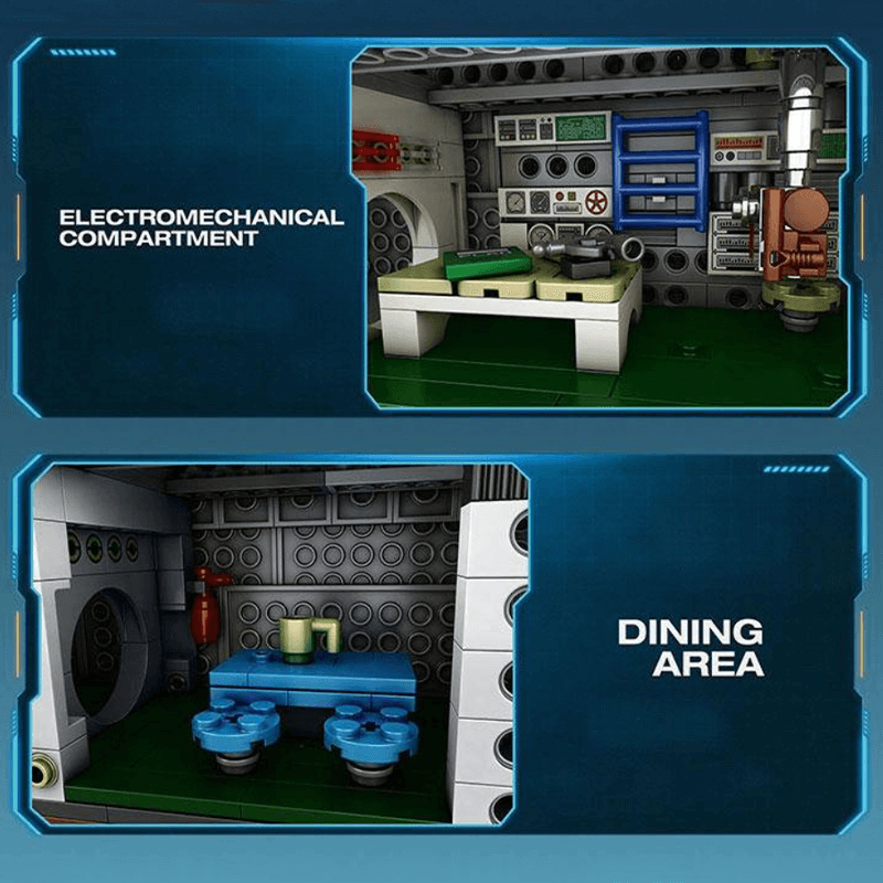 Reobrix 33050 - German U Boat - vue 2 | Power Blockz