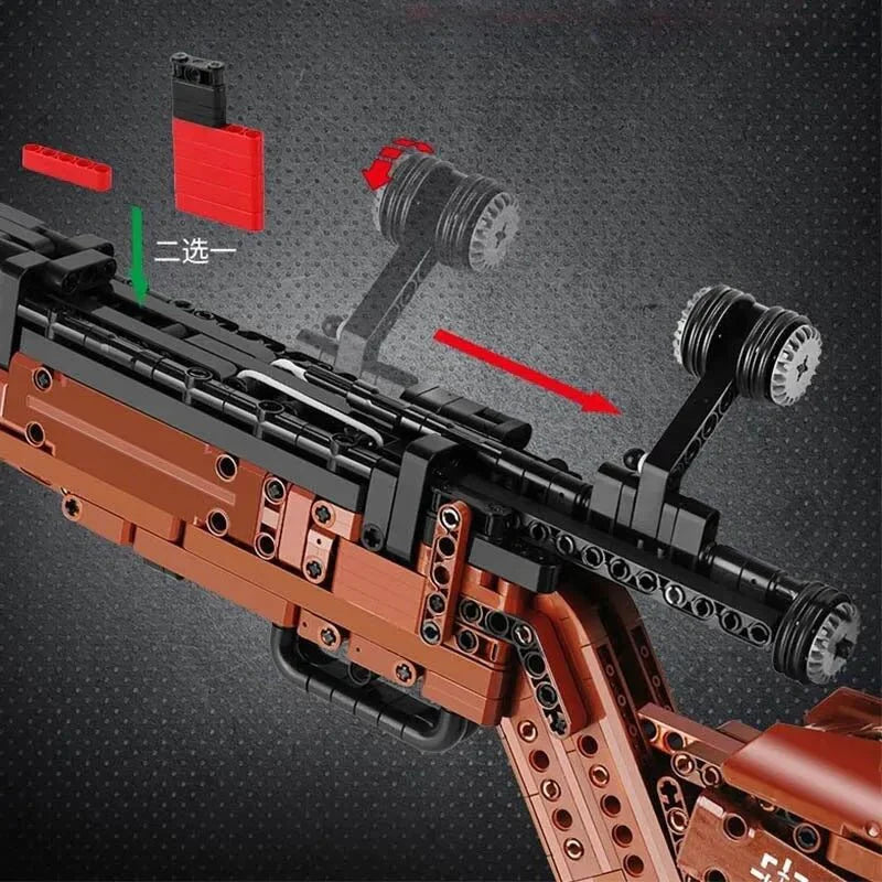 Mould King 14002S - Military Mauser 98K - vue 7 | Power Blockz