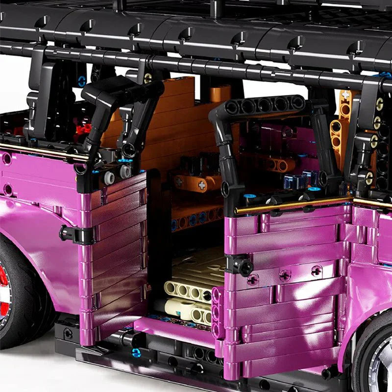 TGL T5022P - Static Version - Purple - Stanced VW Retro Camper Van - vue 6 | Power Blockz