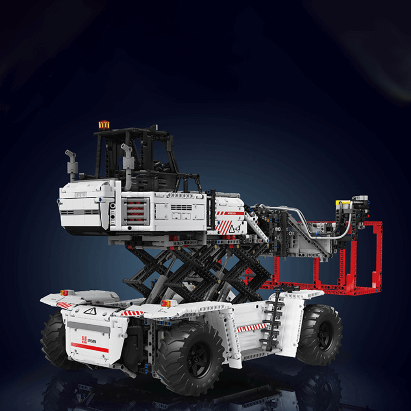 Mould King 17029 WHITE - Container Forklift - Ultimate Edition - vue 2 | Power Blockz