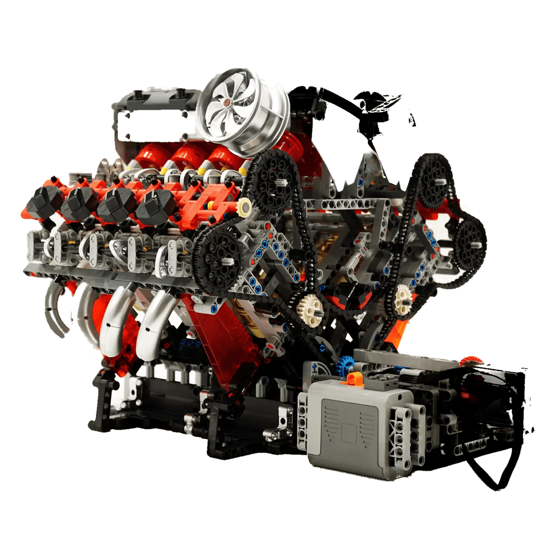 Mould King 10130 - Italian F488 V8 Engine | Power Blockz