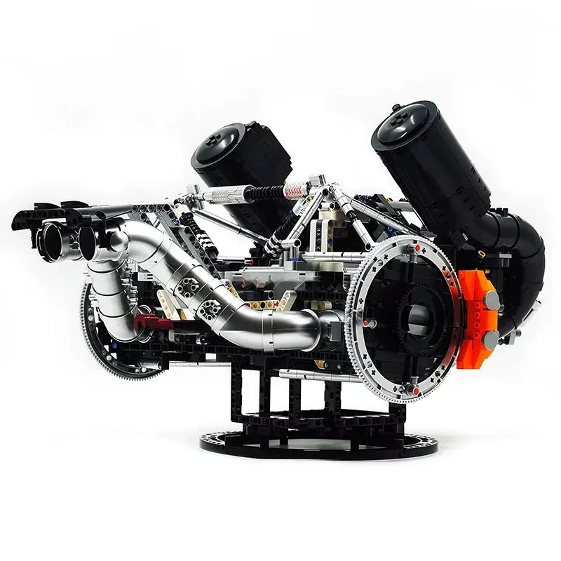 Mould King 10248 - Functional 5L V8 Engine & Powertrain - vue 12 | Power Blockz