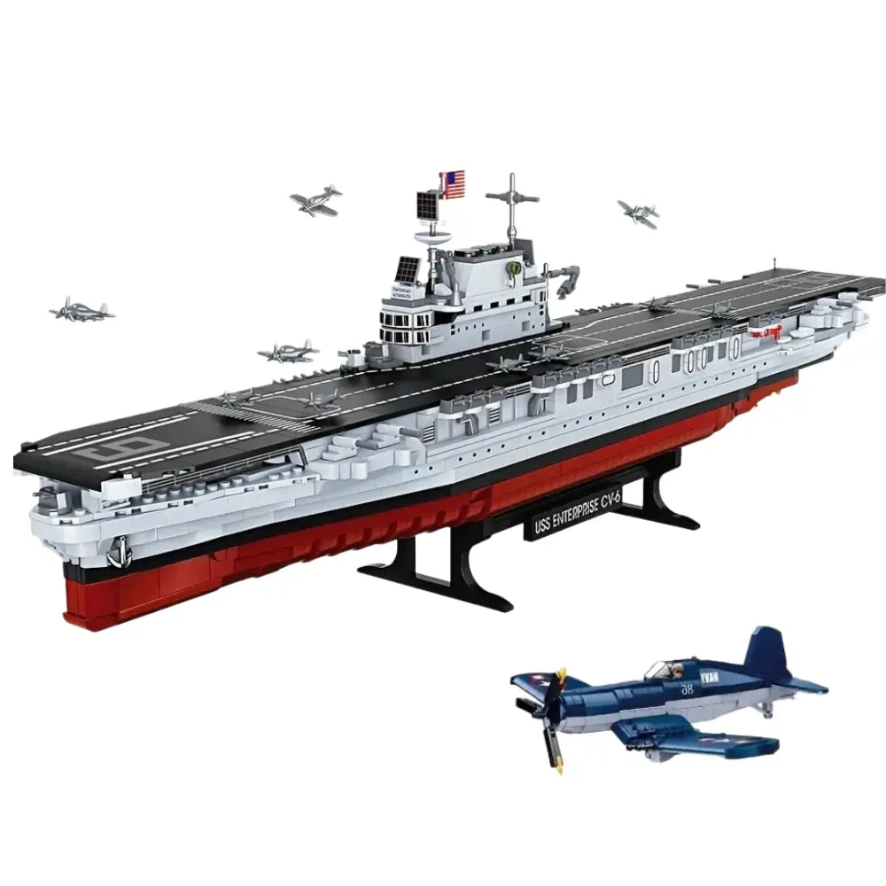 FC4206 - The USS CV-6 Enterprise Battleship | Power Blockz