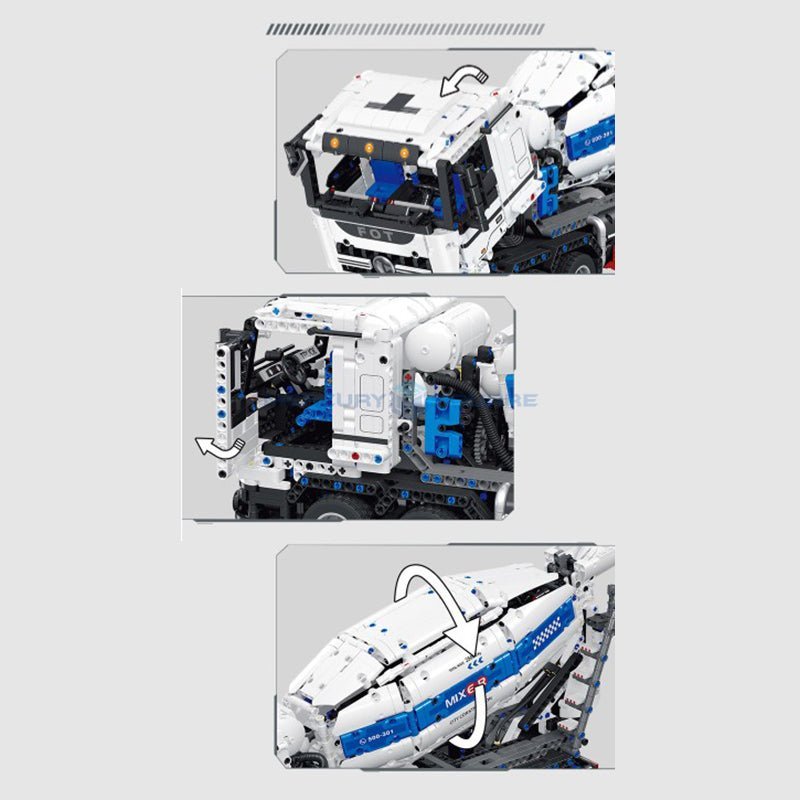 Jiestar FF11012 - Static Version - Concrete Mixer Truck - vue 6 | Power Blockz