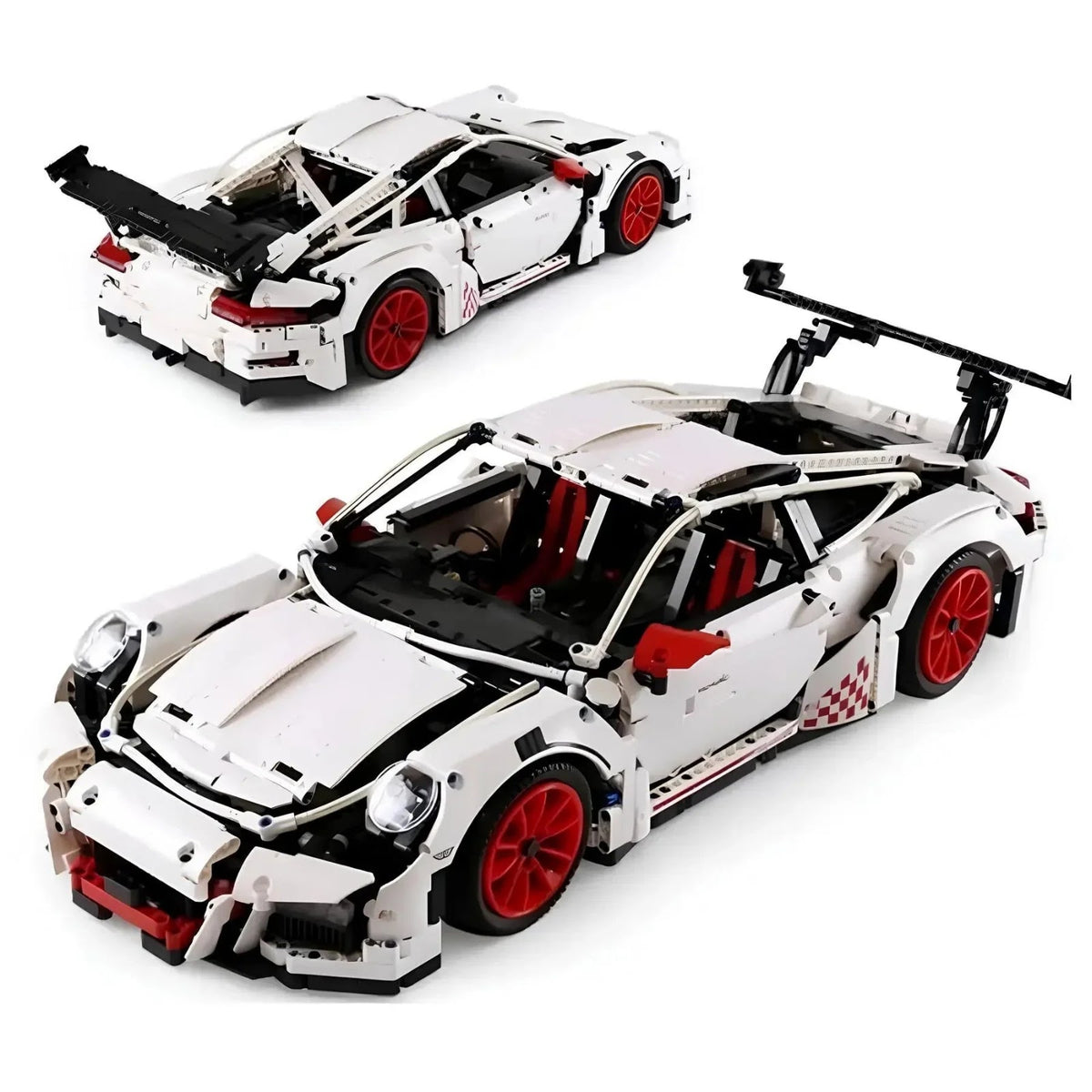 DECOOL 90089 - White - Aero-Tuned 911 GT3RS Track Coupe - vue 5 | Power Blockz