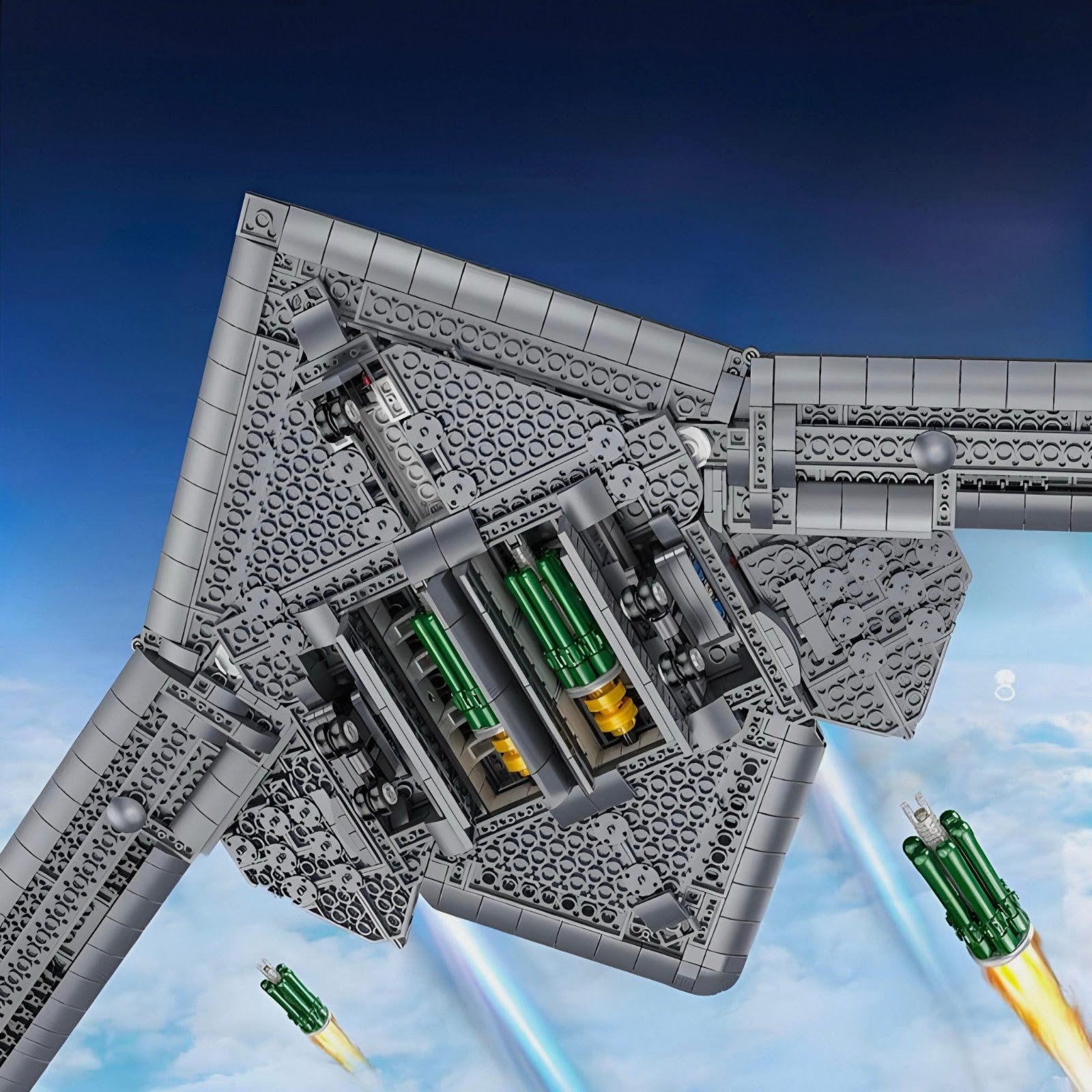Reobrix 33038 - H-20 Long Range Bomber - vue 3 | Power Blockz