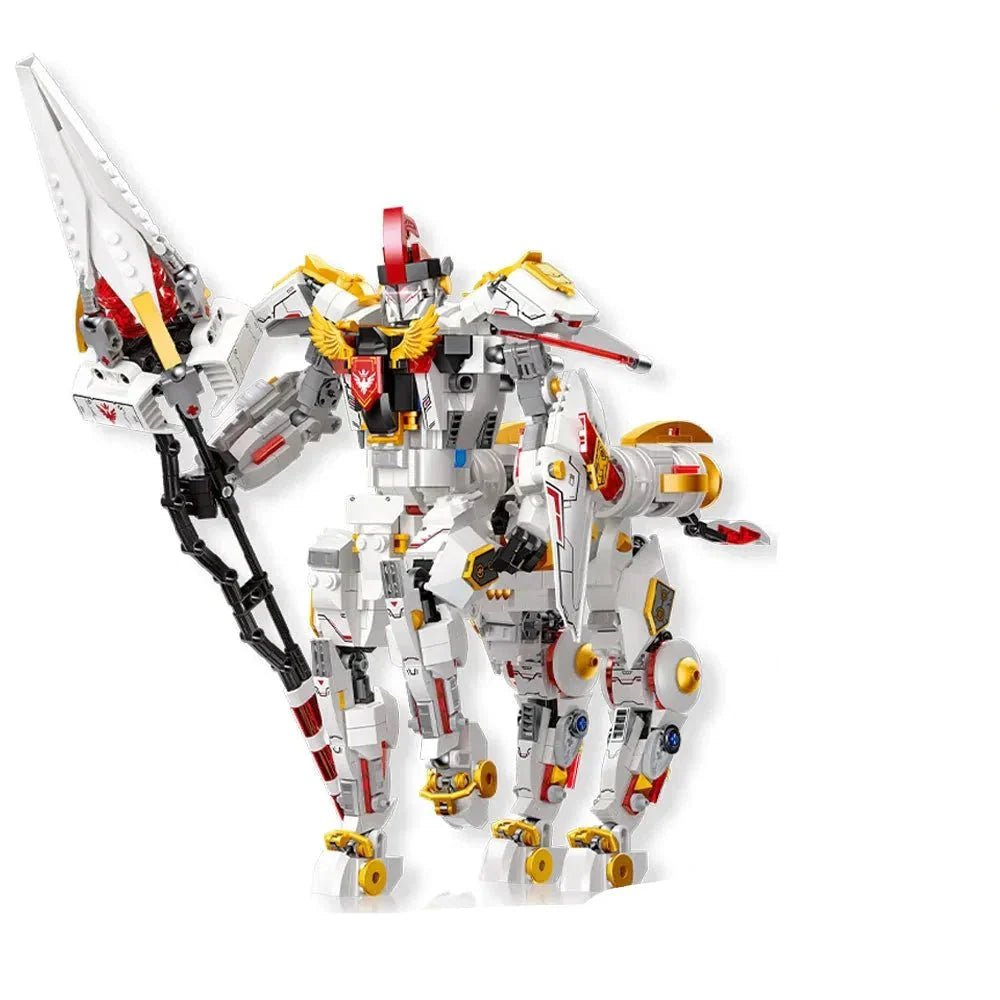 Deformation Silver Wing Cavalary Robot | 1389pcs - Deformation Silver Wing Cavalary Robot | Power Blockz