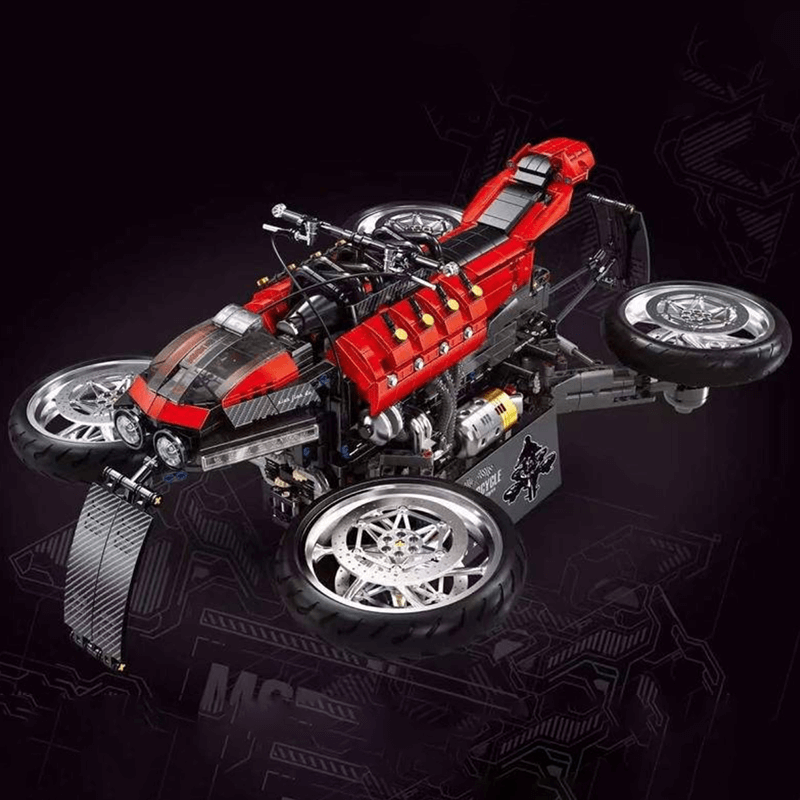 JD033 - Futuristic Flying Motorcycle - vue 3 | Power Blockz